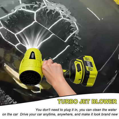 Seese Turbo Jet Blower - Cordless Leaf and Snow Blower with Pure Copper Motor for Car Drying and Home Improvement