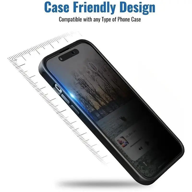 Anti-Spy Privacy Phone Screen Protector, Tempered Screen Film Compatible with Iphone 17 16 15 14 13 12 11 Pro Max plus Air, Mobile Phone Accessories, Protection
